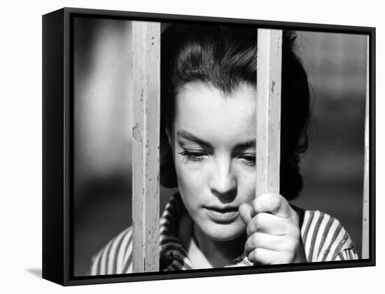 Le Cardinal THE CARDINAL by Otto Preminger with Romy Schneider, 1963 (b/w photo)-null-Framed Stretched Canvas