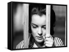 Le Cardinal THE CARDINAL by Otto Preminger with Romy Schneider, 1963 (b/w photo)-null-Framed Stretched Canvas