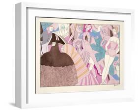 Le Carnaval from Sports & Divertissements, Pub. 1914 (Pochoir Print)-Charles Martin-Framed Giclee Print