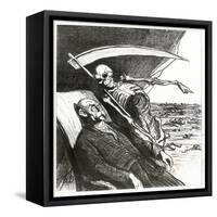 Le Cauchemar De Bismarck: La Mort: 'Merci', Bismarck's Nightmare, 1870-Honore Daumier-Framed Stretched Canvas