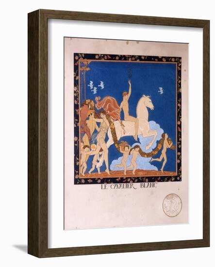 Le Cavalier Blanc, 1912-Georges Barbier-Framed Giclee Print