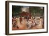 Le Cercle de l'Ile de Puteaux (au centre, Madame Gervex, vêtue de bleu en face du vicomte de Janzé-Henri Gervex-Framed Giclee Print