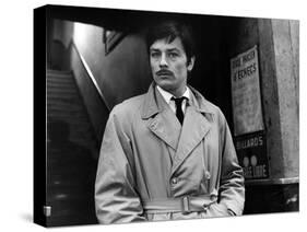 Le Cercle Rouge The red circle by Jean-Pierre Melville with Alain Delon, 1970 (b/w photo)-null-Stretched Canvas