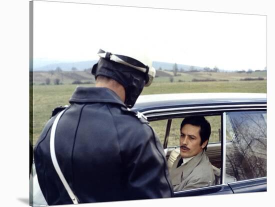 Le Cercle Rouge The red circle by Jean-Pierre Melville with Alain Delon, 1970 (photo)-null-Stretched Canvas