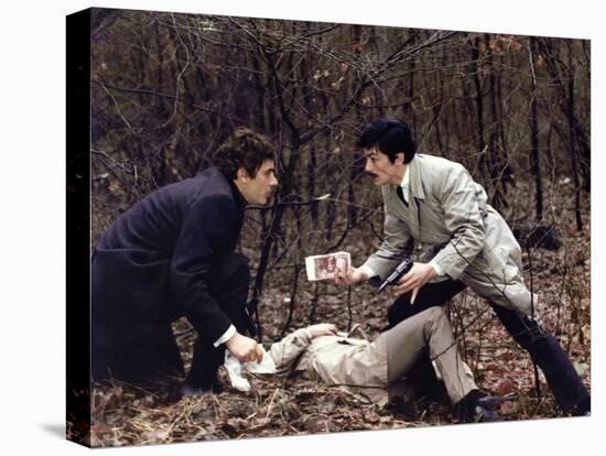 Le Cercle Rouge The red circle by Jean-Pierre Melville with Gian-Maria Volonte, Alain Delon, 1970 (-null-Stretched Canvas