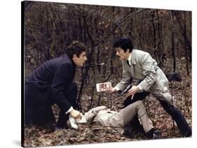 Le Cercle Rouge The red circle by Jean-Pierre Melville with Gian-Maria Volonte, Alain Delon, 1970 (-null-Stretched Canvas