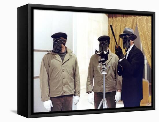 Le Cercle Rouge The red circle by Jean-Pierre Melville with Gian Maria Volonte, Alain Delon and Yve-null-Framed Stretched Canvas