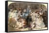 Le Chahut au Bal de l'Opera, 1851-Eugene Lami-Framed Stretched Canvas