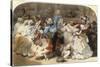 Le Chahut au Bal de l'Opera, 1851-Eugene Lami-Stretched Canvas