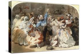 Le Chahut au Bal de l'Opera, 1851-Eugene Lami-Stretched Canvas