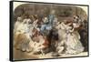 Le Chahut au Bal de l'Opera, 1851-Eugene Lami-Framed Stretched Canvas