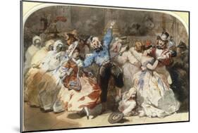 Le Chahut au Bal de l'Opera, 1851-Eugene Lami-Mounted Giclee Print