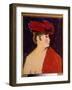 Le Chale Rouge Painting by Alexei Von Javlensky (Alexi Von Jawlensky, Alexej Von Javlenski) (1864-1-Alexej Von Jawlensky-Framed Giclee Print