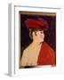 Le Chale Rouge Painting by Alexei Von Javlensky (Alexi Von Jawlensky, Alexej Von Javlenski) (1864-1-Alexej Von Jawlensky-Framed Giclee Print