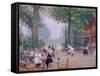 Le Châlet du cycle au Bois de Boulogne-Jean Béraud-Framed Stretched Canvas