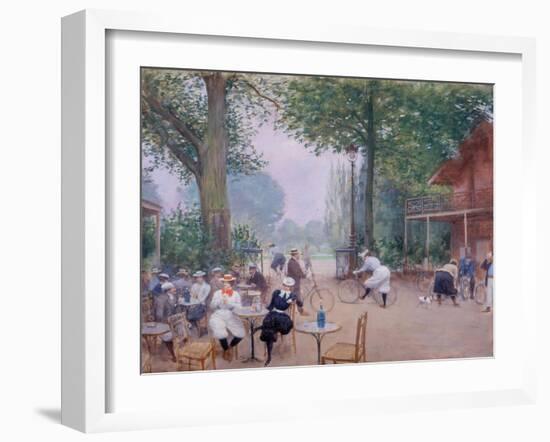 Le Châlet du cycle au Bois de Boulogne-Jean Béraud-Framed Giclee Print