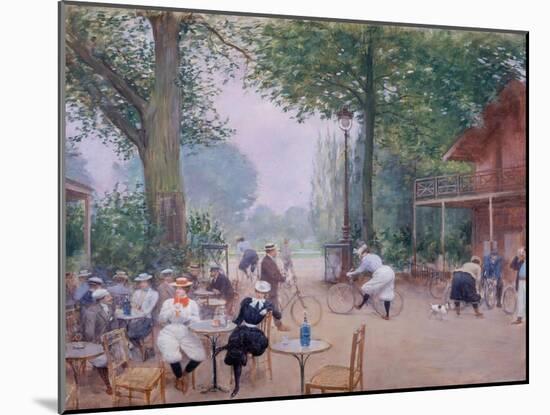 Le Châlet du cycle au Bois de Boulogne-Jean Béraud-Mounted Giclee Print