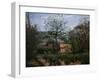 Le chalet, la Maison Rose-Camille Pissarro-Framed Giclee Print