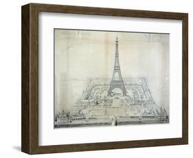 Le Champ De Mars - Universal Exposition of 1889-null-Framed Giclee Print