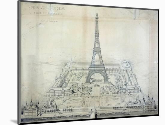 Le Champ De Mars - Universal Exposition of 1889-null-Mounted Giclee Print