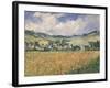 Le champ des coquelicots (environs de Giverny).-Claude Monet-Framed Giclee Print