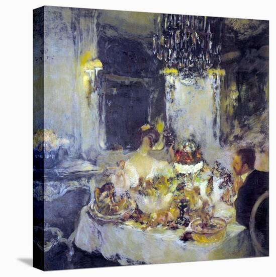 Le champagne-Gaston La Touche-Stretched Canvas