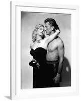 LE CHAMPION by MarkRobson with Kirk Douglas and Marilyn Maxwell, 1949 (b/w photo)-null-Framed Photo