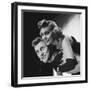 LE CHAMPION by MarkRobson with Kirk Douglas and Marilyn Maxwell, 1949 (b/w photo)-null-Framed Photo