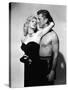 LE CHAMPION by MarkRobson with Kirk Douglas and Marilyn Maxwell, 1949 (b/w photo)-null-Stretched Canvas