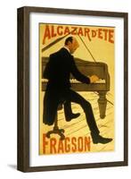 Le Chanteur De Music Hall H. Fragson Au Cabaret Alcazar D Ete-null-Framed Art Print