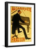 Le Chanteur De Music Hall H. Fragson Au Cabaret Alcazar D Ete-null-Framed Art Print