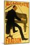 Le Chanteur De Music Hall H. Fragson Au Cabaret Alcazar D Ete-null-Mounted Art Print