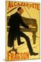Le Chanteur De Music Hall H. Fragson Au Cabaret Alcazar D Ete-null-Mounted Art Print