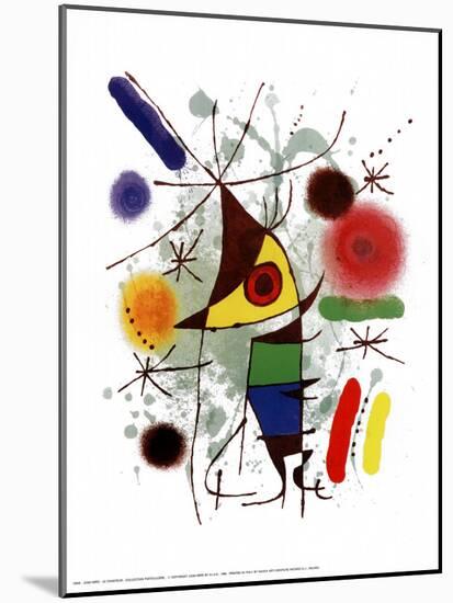 Le Chanteur-Joan Miro-Mounted Art Print