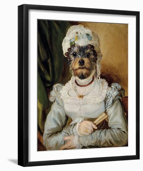 Le Chapeau et les boucles-Thierry Poncelet-Framed Premium Giclee Print