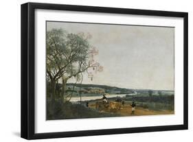 Le Char à boeufs, paysage brésilien-Frans Post-Framed Giclee Print