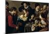 Le Charlatan - the Quacksalver Par Theodore Rombouts (1597-1637), 1620-1625 - Oil on Canvas, 118X22-Theodor Rombouts-Mounted Giclee Print