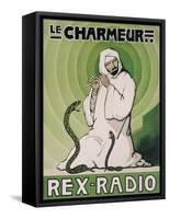 Le Charmeur, Rex-Radio, circa 1930-null-Framed Stretched Canvas