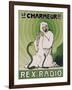 Le Charmeur, Rex-Radio, circa 1930-null-Framed Giclee Print