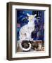 Le Chat Blanc-Artpoptart-Framed Premium Giclee Print