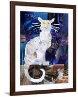 Le Chat Blanc-Artpoptart-Framed Giclee Print