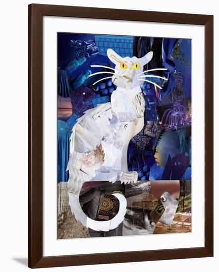 Le Chat Blanc-Artpoptart-Framed Giclee Print