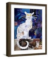 Le Chat Blanc-Artpoptart-Framed Giclee Print