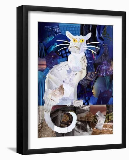 Le Chat Blanc-Artpoptart-Framed Giclee Print