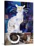 Le Chat Blanc-Artpoptart-Stretched Canvas