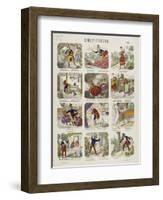 Le chat et le vieux rat-null-Framed Premium Giclee Print