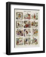 Le chat et le vieux rat-null-Framed Premium Giclee Print