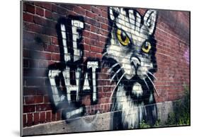 Le Chat Graffiti Montreal Canada-null-Mounted Poster
