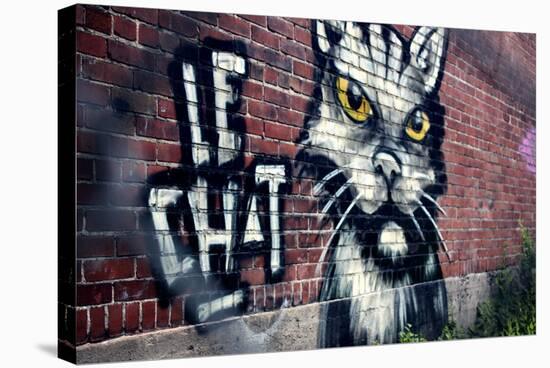 Le Chat Graffiti Montreal Canada-null-Stretched Canvas