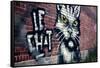 Le Chat Graffiti Montreal Canada-null-Framed Stretched Canvas